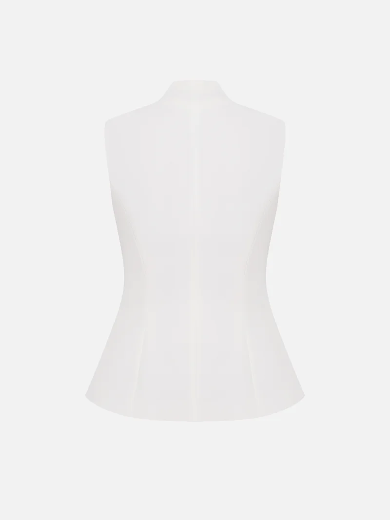 Lichi  Flared waistcoat with large buttons for Women | Best Price UAE