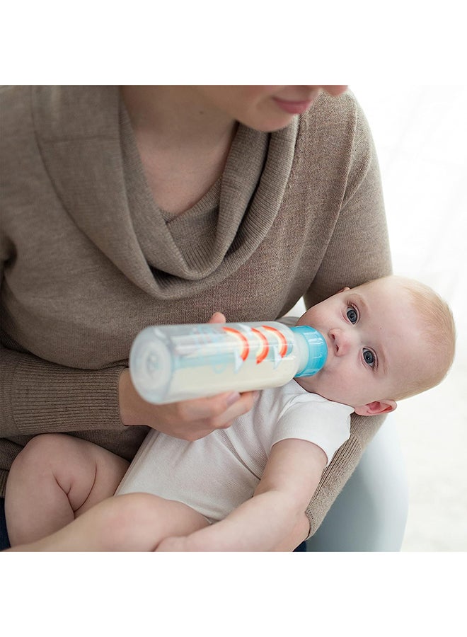 Dr. Brown’s 8 Oz/250 Ml Anti-Colic Pp Narrow Options+ Bottle To Sippy Starter Kit, Blue Rainbows (+L3 Nipple) - Image 5