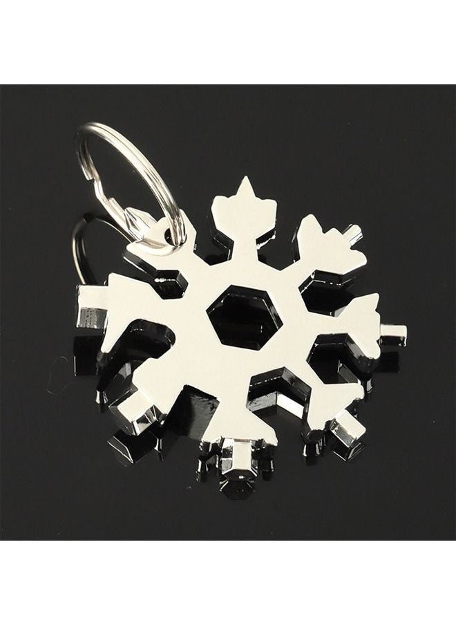 fashionhome Heptagon Shaped Key Chain Auto Vehicle Key Ring  - Image 2