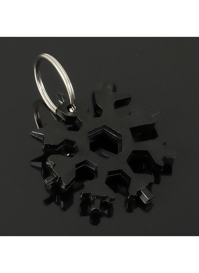 fashionhome Heptagon Shaped Key Chain Auto Vehicle Key Ring  - Image 4