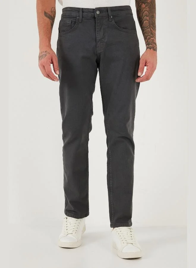 Buratti  Buratti Cotton Comfort Fit Normal Waist Straight Leg Jeans Men's JEANS 4412C19TEXAS for Men | Best Price UAE