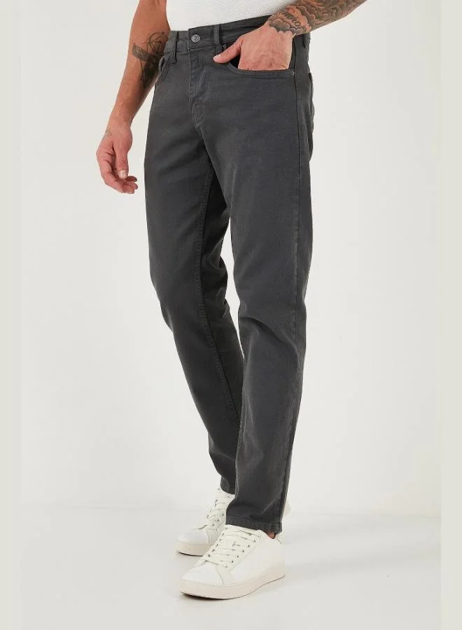 Buratti  Buratti Cotton Comfort Fit Normal Waist Straight Leg Jeans Men's JEANS 4412C19TEXAS for Men | Best Price UAE