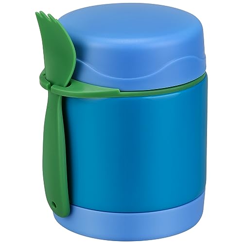 Howeemo 10oz Soup Thermo for Hot Food Kids,Lunch Thermo Kids Food Jar with Spoon Hot Insulated Food Containers,Leak Proof Stainless Steel Wide Mouth Lunch Food Jar for School(Blue) - Image 1
