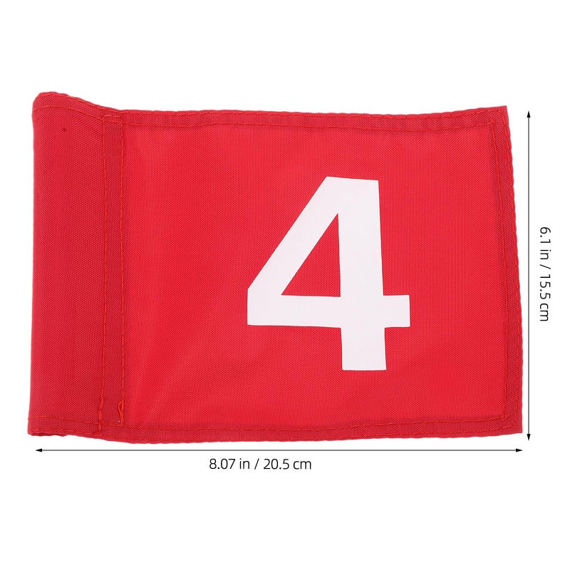 Detachable Number Pin Flag Red 4 Wear Resistant Putting Practice Marker - Image 3