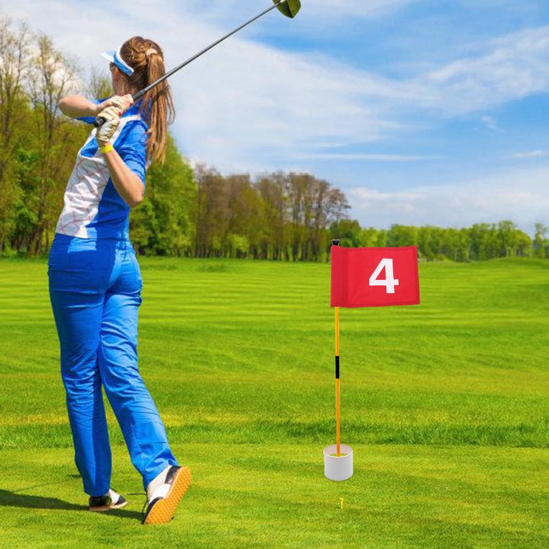 Detachable Number Pin Flag Red 4 Wear Resistant Putting Practice Marker - Image 4