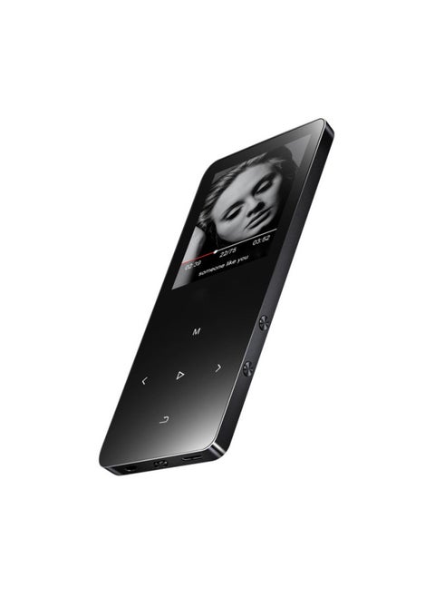 X2 Touch Screen MP3 Bluetooth External 1.8 Inch Bluetooth MP3 Player Metal Touch Screen Mp4 Music Player-Body Color:Black (Bluetooth + External)-Memory Capacity:4GB