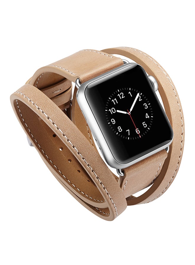 ترامكس سوار بديل لساعة أبل سلسلة 1/2/3 42 مم بيج - Image 2