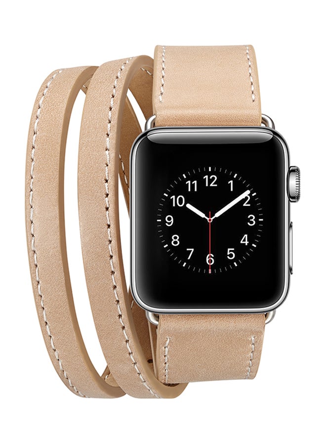 ترامكس سوار بديل لساعة أبل سلسلة 1/2/3 42 مم بيج - Image 3