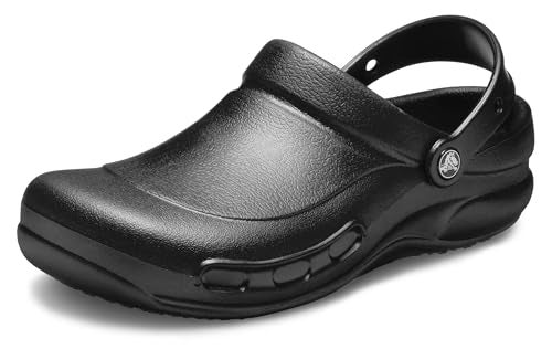Crocs Unisex-Adult Bistro Clogs, Slip Resistant Work Shoes, Black, 13 Men/15 Women - Image 1