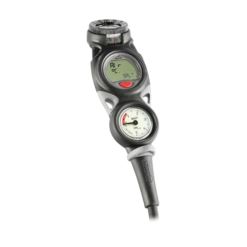Mares Mission Puck 3 Scuba Diving Computer Console - Puck Computer w/Compact Easy-to-Read Pressure Gauge & Integrated Analog Compass - Image 1