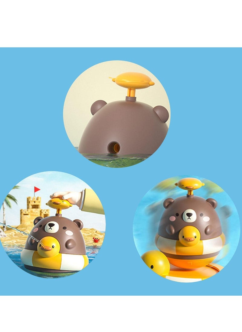 SYOSI - Duck Pattern Fountain Bath Toys, Baby Bath Toy with Water Spray Feature, Fun and Safe Baby Shower Bath Toys for Toddlers, Girls, and Boys - Image 1