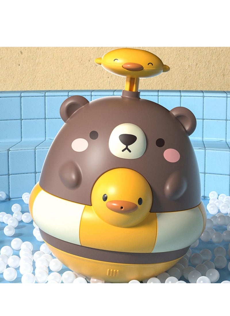 SYOSI - Duck Pattern Fountain Bath Toys, Baby Bath Toy with Water Spray Feature, Fun and Safe Baby Shower Bath Toys for Toddlers, Girls, and Boys - Image 1