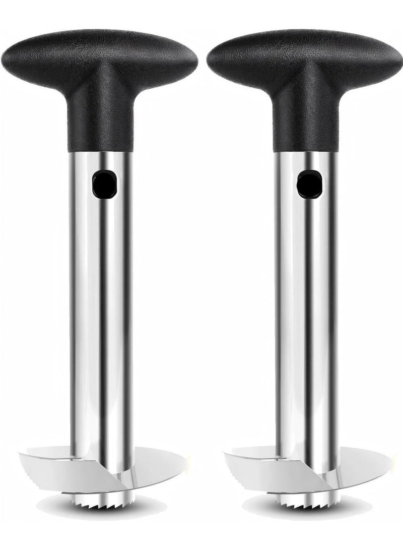 2 Pack Pineapple Slicers Corer Tools Stainless Steel Remove Peel Cut - Image 1