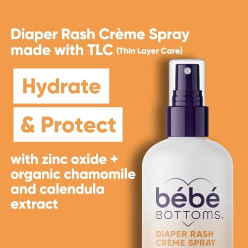 Taro Bébé Bottoms Baby Diaper Rash Cream Spray, No-Rub Touch Free Application for Sensitive Skin 1.7oz (50 ml) - Image 4
