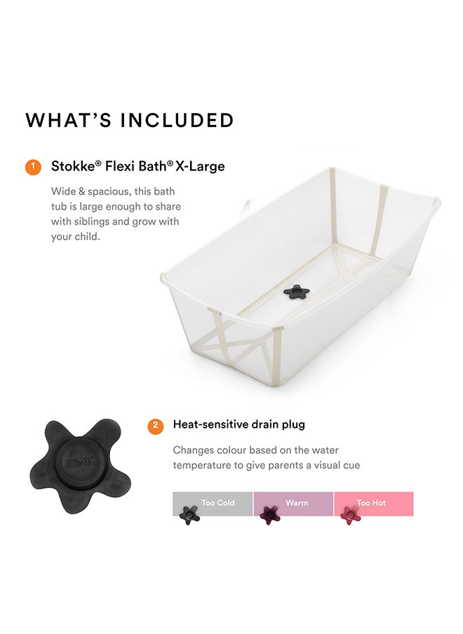 STOKKE Flexi Bath X Large Extra-Large Foldable Baby Bath In Sandy Beige  - Image 4