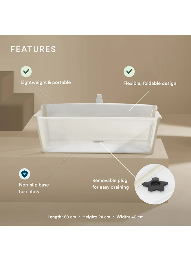 ستوك Flexi Bath X Large Extra-Large Foldable Baby Bath In Sandy Beige