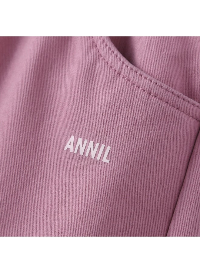 Annil Kids Boys Girls Winter Fleece Lined Warm Casual Loose Solid Thick Pants - Image 3