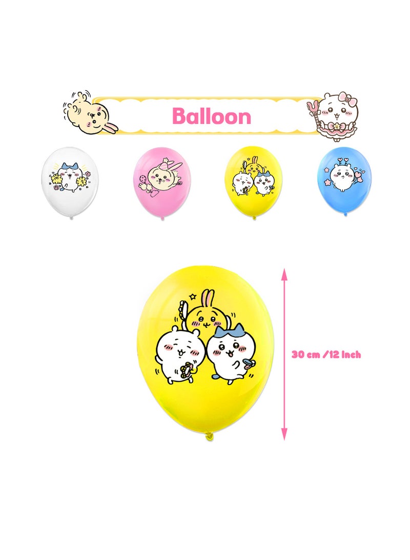 عام ديكور حفل عيد ميلاد بموضوع تشياكوا: علم عيد ميلاد تشياكوا، ديكور الكعكة، بطاقة، بالونات، ديكور معلق. - Image 4