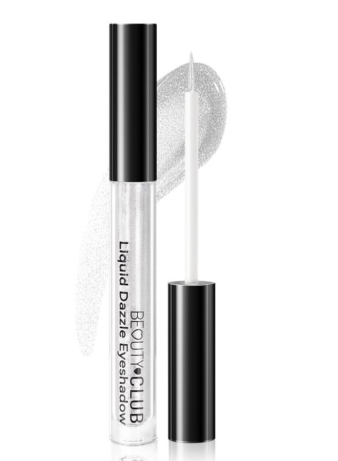 Euphily Liquid Glitter Eyeliner Stick, Waterline Cream Matte Eye Liner & Eyeshadow, Single Metallic Shimmer Water Line Eyes Liner for Daily Makeup, 01# Bling Silver - Image 1