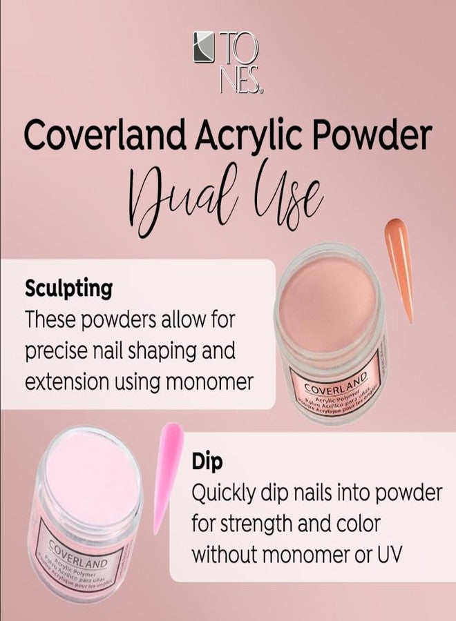 Tones Coverland Acrylic Nail Powder "Vacation Mode" - Limited Edition Acrylic Powder for Nail Design, Sculpting, and Masking Nail Bed Imperfections - Professional Acrylic Nail Supplies - (1.5 Oz) - Image 5