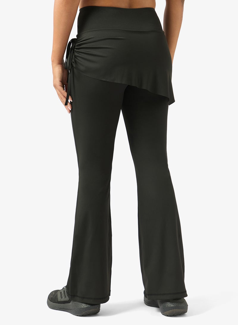 FRWD High Rise Seamless Flared Leggings with Skirt - Image 3