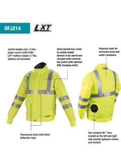 Makita Makita DFJ214ZXL XL Cordless Fan Jacket  - Image 4