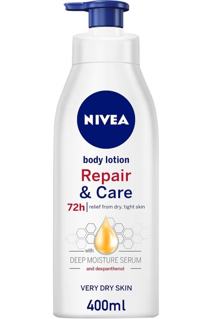 Nivea Repair And Care Body Lotion 2*400ml   (pack of 2) - Image 2