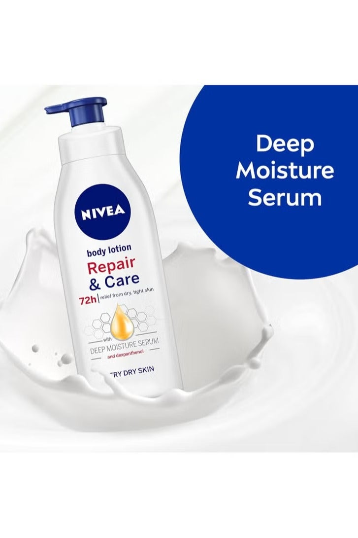 Nivea Repair And Care Body Lotion 2*400ml   (pack of 2) - Image 4