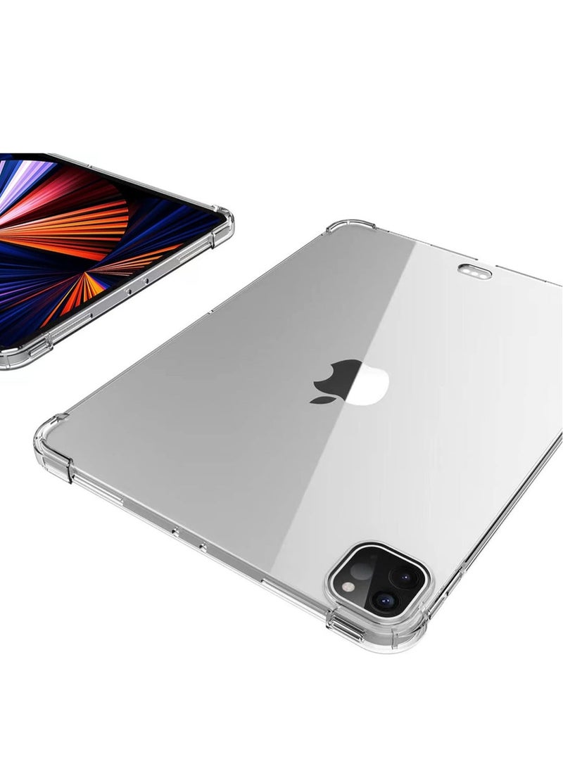 IAF TPU Shockprooof Back Cover, Slim-Fit Protective Case for iPad Pro 12.9 inch 5th Generation, Supports Pencil 2nd Gen Charging, Transparent - Image 3