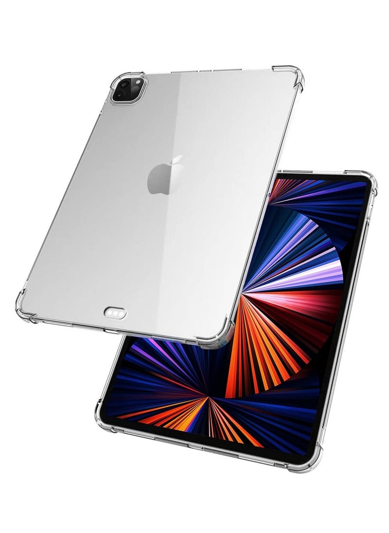 IAF TPU Shockprooof Back Cover, Slim-Fit Protective Case for iPad Pro 12.9 inch 5th Generation, Supports Pencil 2nd Gen Charging, Transparent - Image 2