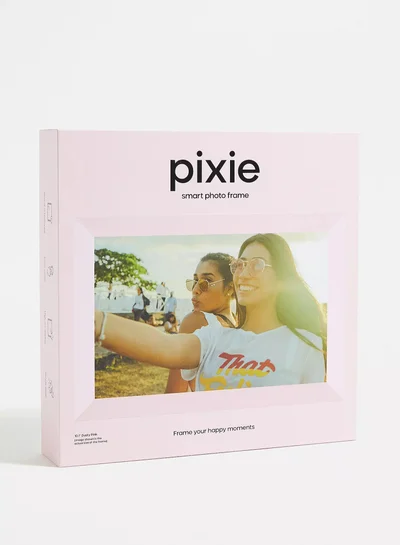 Pixie Smart Digital Photo Frame | WiFi Connected Picture & Video Display, Full HD, TouchScreen 10.1" size, Built-in Speaker, Type-C & Micro SD port, Great Gift for Family, Friends, Parents - Pink