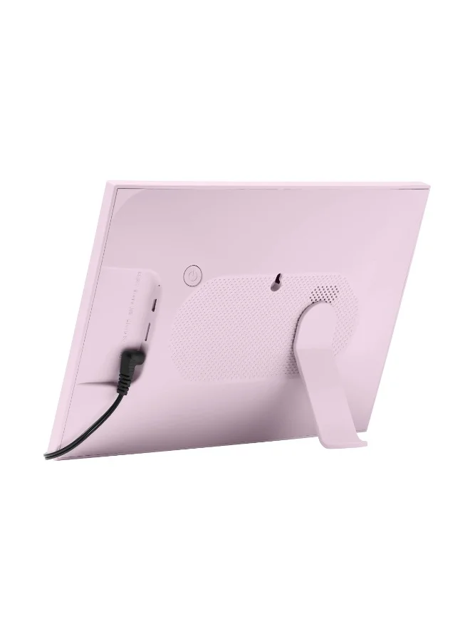 Pixie Smart Digital Photo Frame | WiFi Connected Picture & Video Display, Full HD, TouchScreen 10.1" size, Built-in Speaker, Type-C & Micro SD port, Great Gift for Family, Friends, Parents - Pink
