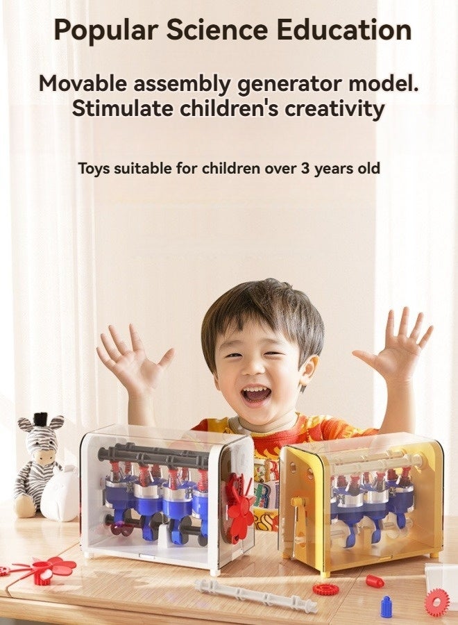 M MIAOYAN Engine model assembly toys science experiment children's mechanical enlightenment building block toys  - Image 2
