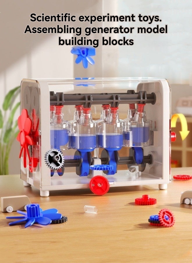 M MIAOYAN Engine model assembly toys science experiment children's mechanical enlightenment building block toys  - Image 1