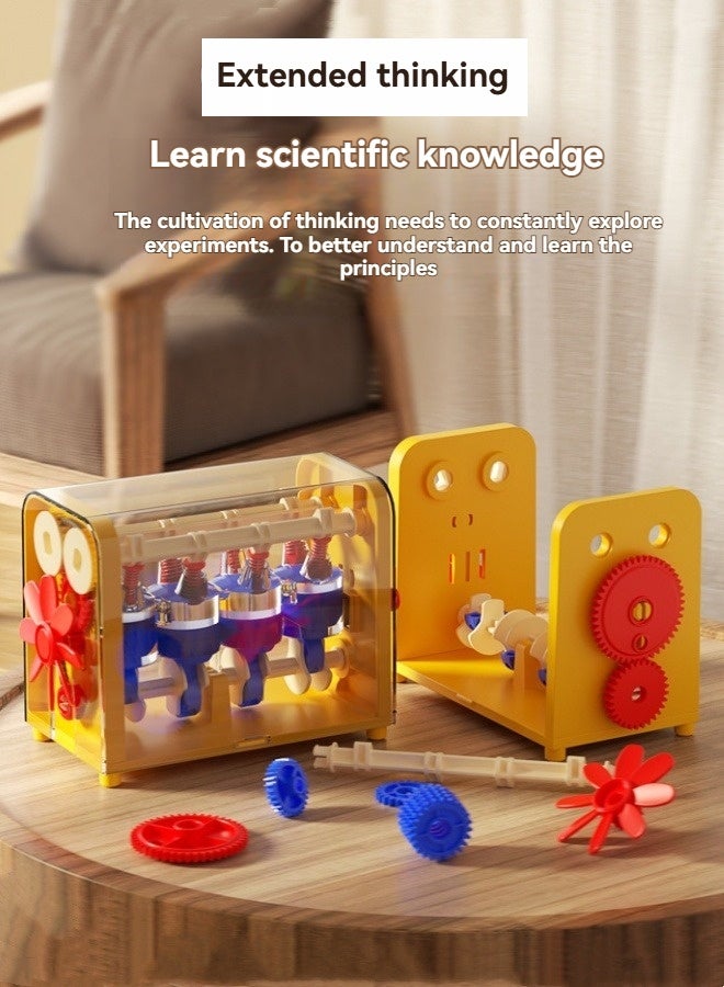 M MIAOYAN Engine model assembly toys science experiment children's mechanical enlightenment building block toys  - Image 4