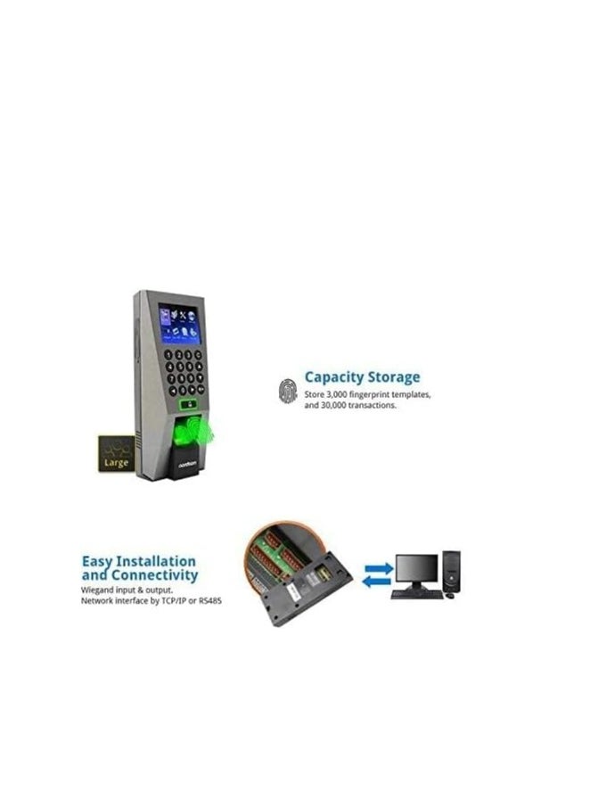 ZKTeco - ZKTeco F18 Fingerprint Access Controller , Time Attendance, ZK-F-18 - Image 1