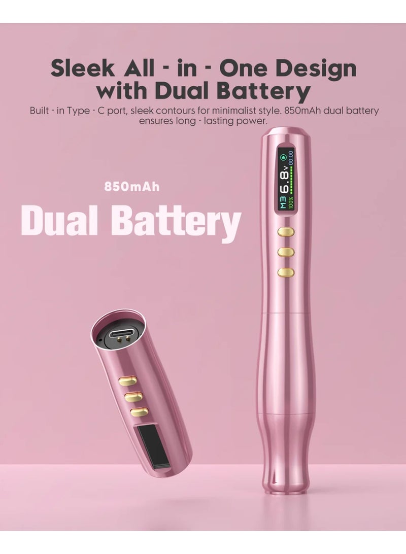 BIOMASER SPMU Wireless Machine Sparkle TP006- Dual Battery, Swiss Motor, Silent and Lightweight for Eyebrows and Lips. - Image 4