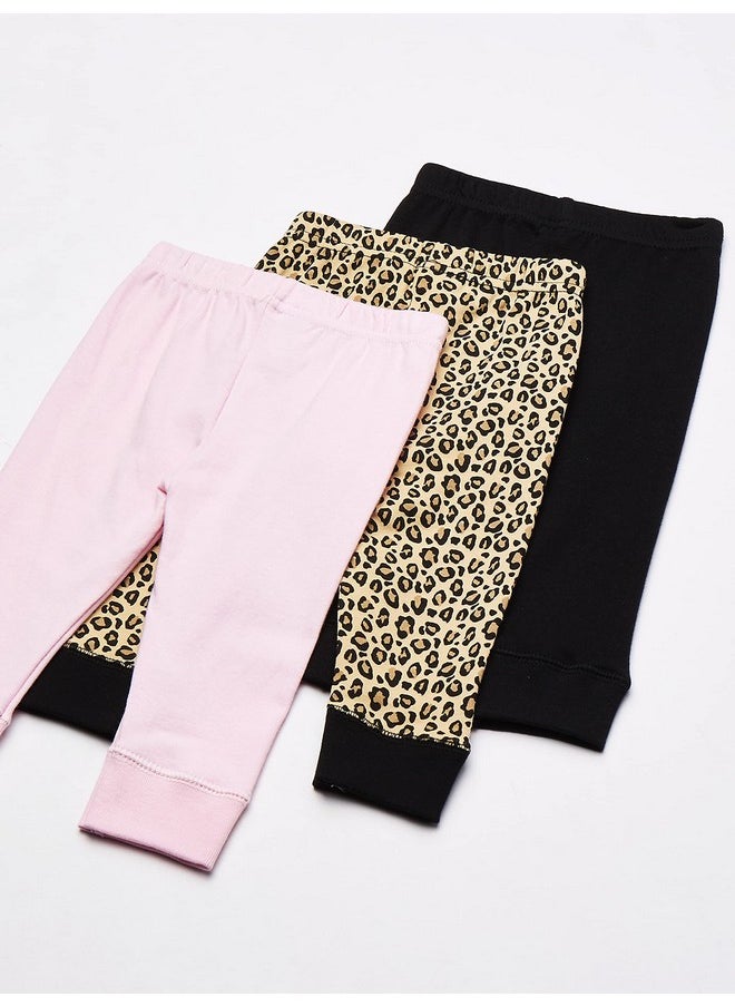 Luvable Friends - Unisex Baby Cotton Pants Leopard 03 Months - Image 1