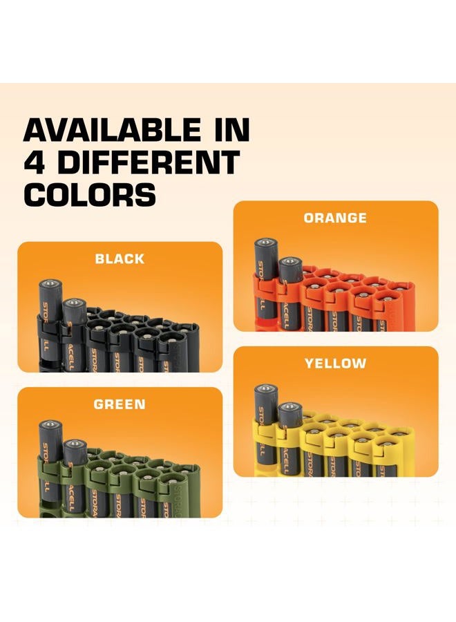 Storacell AA Battery Storage Caddy, Orange, Holds 12 Batteries (Not included) - Image 5