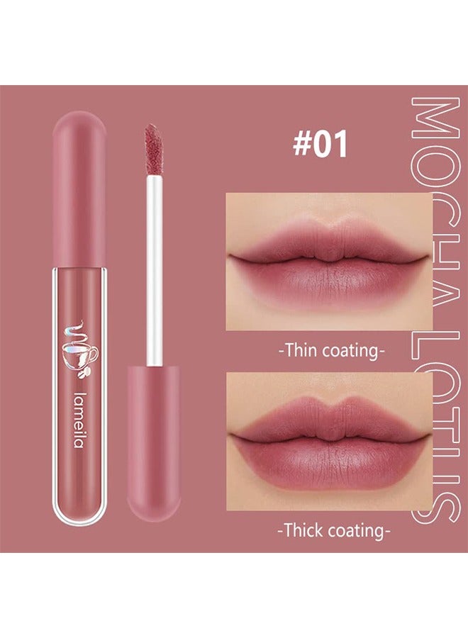 3 PCS Matte Liquid Lipstick Makeup Set, Long-Lasting Wear Non-Stick Cup Not Fade Matte Liquid Waterproof Lip Gloss - Image 2