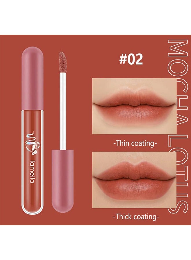 3 PCS Matte Liquid Lipstick Makeup Set, Long-Lasting Wear Non-Stick Cup Not Fade Matte Liquid Waterproof Lip Gloss - Image 3