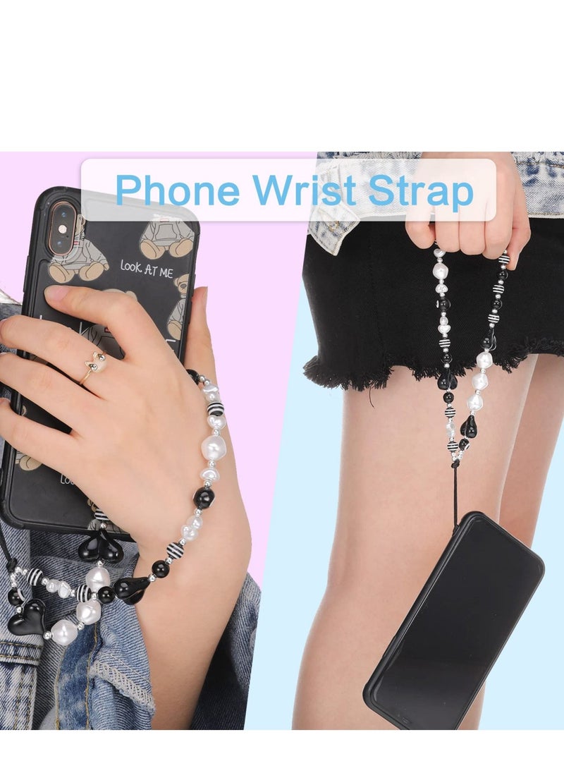 KASTWAVE - Phone Charm Phone Charm String Phone Chain Strap Cute Vintage Keychains Beaded Phone Strap Cell Phone Charms - Image 1