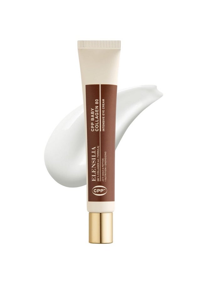 Elensilia Elensilia CPP Baby Collagen 80 Snail Mucin Intensive Eye Cream 1.01 Fl. Oz - Size and Collagen Peptide Concentration Upgraded, Matrixyl 3000, Haloxyl for Anti Wrinkle Plumping, Firming  - Image 1