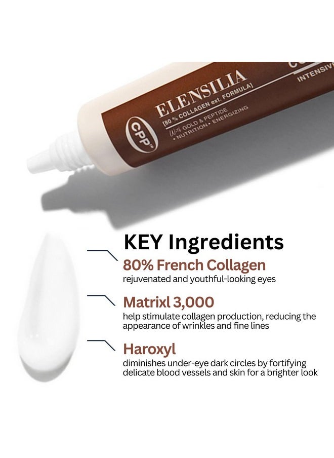 Elensilia Elensilia CPP Baby Collagen 80 Snail Mucin Intensive Eye Cream 1.01 Fl. Oz - Size and Collagen Peptide Concentration Upgraded, Matrixyl 3000, Haloxyl for Anti Wrinkle Plumping, Firming  - Image 4