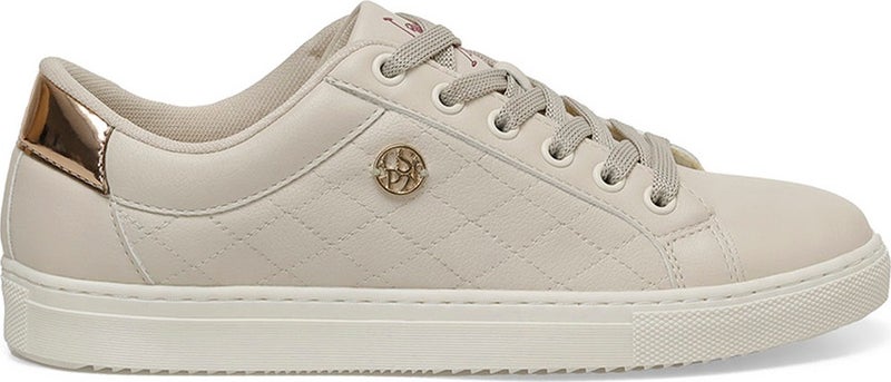 U.S. Polo Assn. BASE. Polo Assn. Tiggy 4fx Beige Women's Sneaker - Image 1