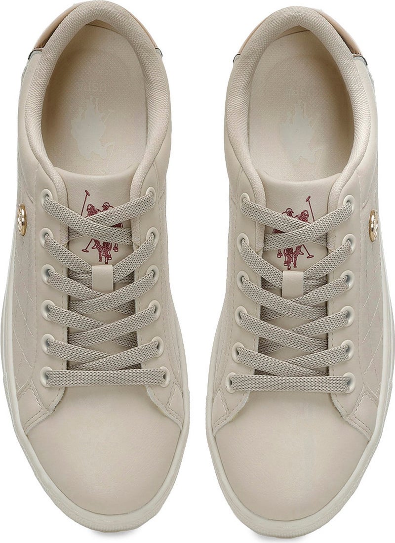 U.S. Polo Assn. BASE. Polo Assn. Tiggy 4fx Beige Women's Sneaker - Image 4