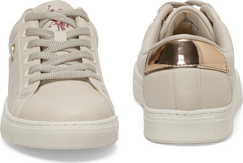 U.S. Polo Assn. BASE. Polo Assn. Tiggy 4fx Beige Women's Sneaker - Image 5