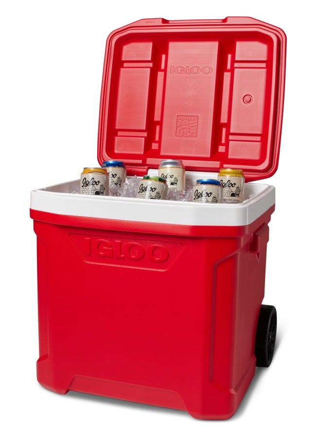 Igloo Profile Ii 60 Roller Cooler Box - Red Star  - Image 3