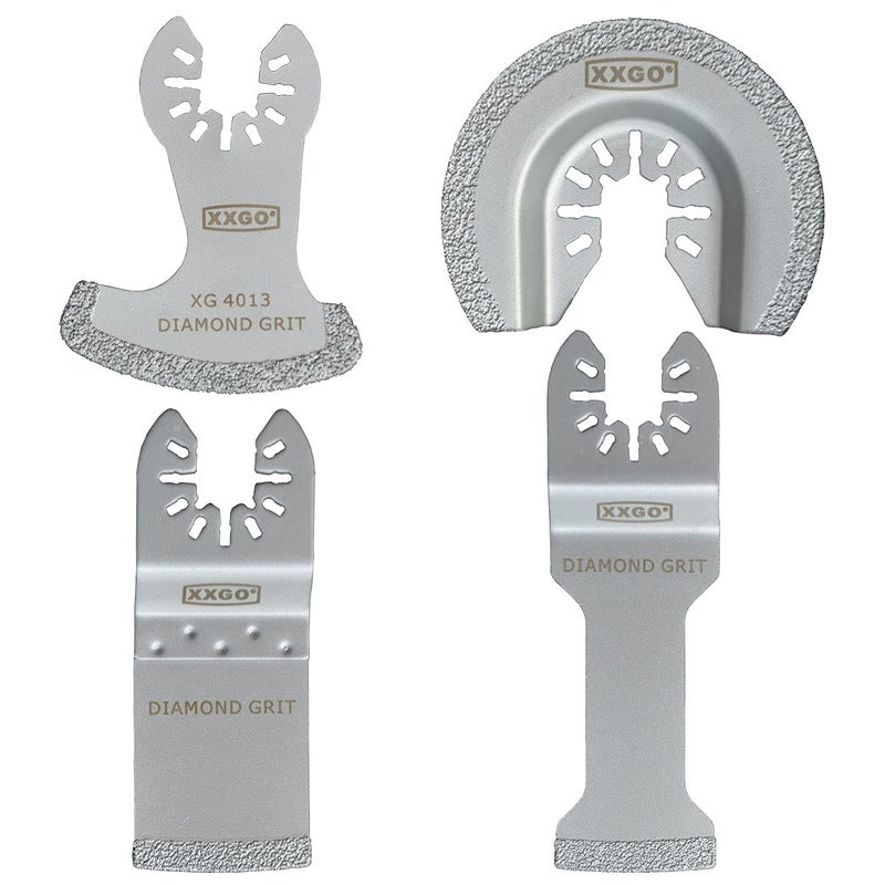 Xxgo 4 Pcs Oscillating Multi Tool Diamond Blades For Grit Grout Removal Xg4004D - Image 1