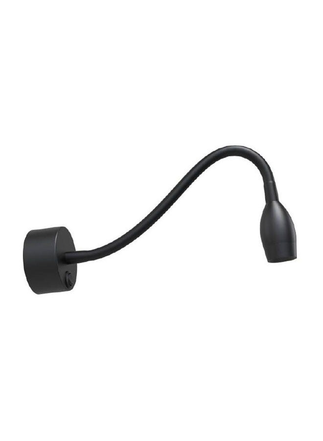 إنارة سيرة إنارة جداري بجانب السرير لغرف النوم او الفنادق بيضاوي المنيوم ورملايت  3 وات أسود B8101 - Image 1